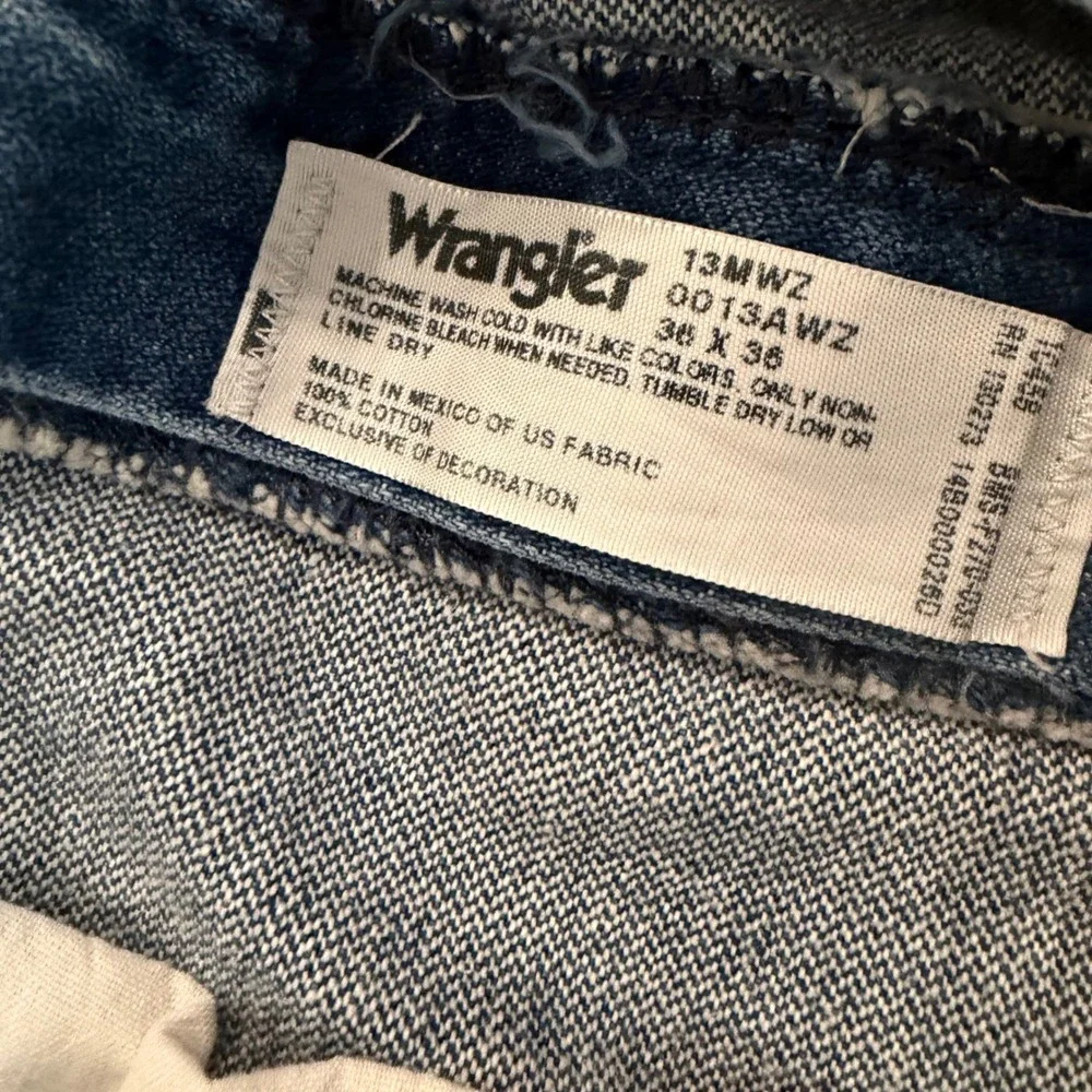 Wrangler 13MWZ Cowboy Cut Original Fit Straight Leg Jean's Men 36x34-tag show 36